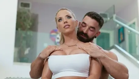 Brazzers: Pierced Beauty in Athletic Outfit