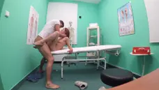 Fake Hospital: Couple Dominica Phoenix rough handjob in HD