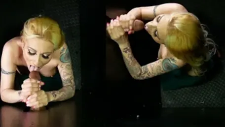 Gloryhole Secrets: Blonde Beauty Takes It All In