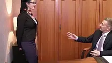 Porno Academie - Inked mature Megan Inky fucking in office