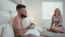 Breeding a MILF: Deep cock in tight stepmom hole