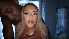 Latina gets pounded by hung interracial stud