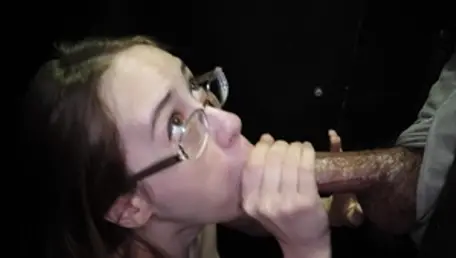Gloryhole Secrets: Gooey Cream on Natural Jugs