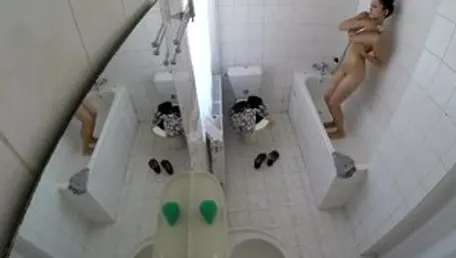 Hidden cam asian rammed hard in toilet