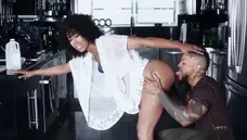 Brown Bunnies: Rough nailing with curly hair ebony Misty Stone