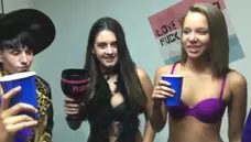 Dare Dorm - Bends over at the party