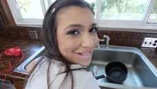 Team Skeet - Cute Brooklyn Gray doggy sex in the kitchen