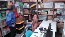 Teen Shoplifters: Pussy sex in company with shoplifter