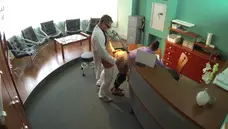 Fake Hub - Amateur voyeur spanking at the office desk