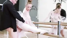 GingerPatch: Long legs Athena Rayne ballet reverse cowgirl