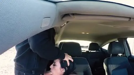Cum Louder - Amateur deepthroat in a car