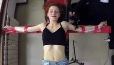 Octopus: Redhead fetish bondage