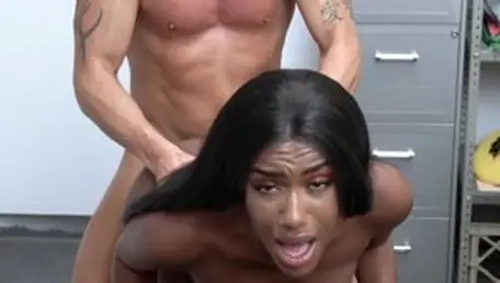 Team Skeet - Shoplifter Ashley Aleigh in a dress cum in mouth