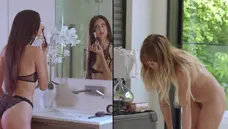 Vixen - Gorgeous brunette Eliza Ibarra threesome creampied
