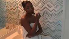 Black GF: Very hot babe rammed hard in the bed