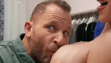 Sneaky Sex: Long legged Azul Hermosa sucking dick scene