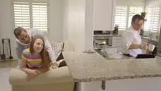 Nubiles Porn: Babe Kyler Quinn in miniskirt handjob