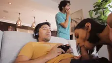 Brazzers Exxtra - Wet latina couple need gets clean cumshot