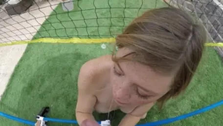 POVD.com: Mia Collins cum on face outside